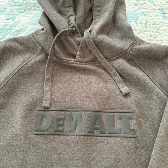 Dewalt Mens Pullover Hoodie Sweatshirt Dark Gray Sz  XL NWOT - Picture 2 of 6